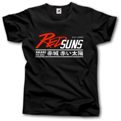 New 2019 Fashion MenS High Quality Tees Initial D S-3Xl Red Suns Anime Drift Japan Wrx Racings Roku Hachi Fishing T Shirts