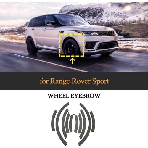 Car Wheel Arches Fender Flares For Land Rover Range Rover 2018 2019 Side Fender Mudguards Trims PP Grey