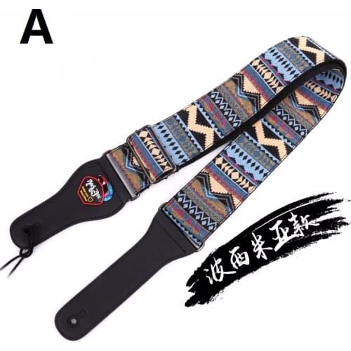 Guitar Strap Shoulder Belt for Acoustic Electric Guitar Bass Bohemian national style Adjustable Guitar Parts Accessories