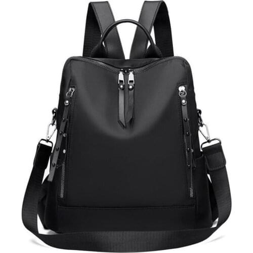 New Women Backpacks Soft Oxford Backpack Fashion Anti-theft Shoulder School Bag For Girls Quality Sheepskin Female Travel Bag