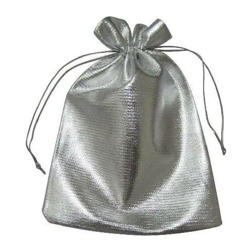 13*18cm 1000pcs Handmade Silver Drawstring Bags For Wedding/Party/Christmas/Gift/Jewelry Pouches Packaging Bags