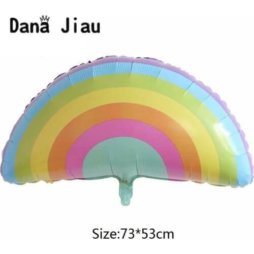 Danajiau Ma Caron color Rainbow foil Ballon Birthday Party Wedding Accessories snowflake Decoration Helium Balloons sunshine toy