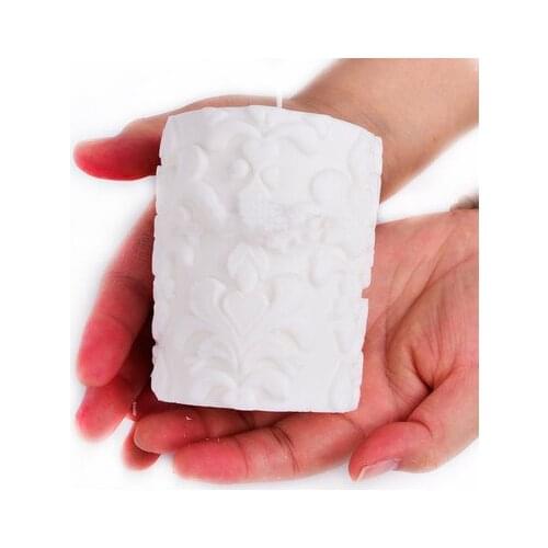 Silicone Mold Stereo Cylindrical Candles Molds Handmade Candle Diy Molds Moulds Silica Gel Mould Aroma Stone Rubber 001 PRZY