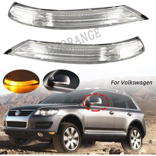 LED Side Rear View Mirror Turn Signal Light for VW Touareg 2007-2011 Door Wing Mirror Lamp Repeater Indicator Turn Signals