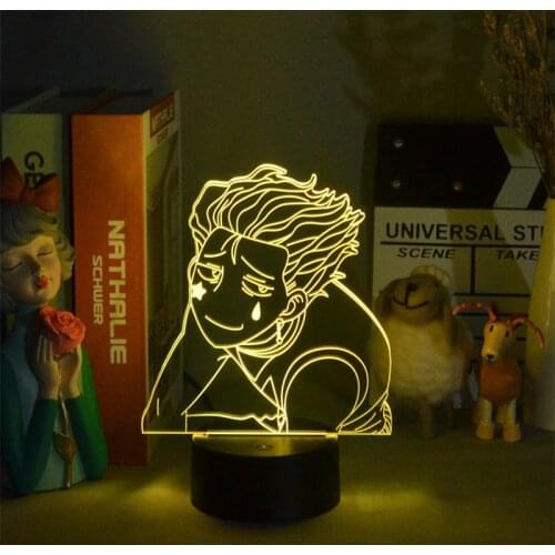 Anime Led Light for Kids Bedroom Decor Nightlight Hunter X Hunter Gift Table Lamp Hisoka Morow Manga Birthday Gift anime figure