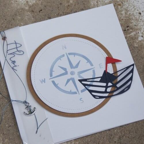 TOP EXPRESSION Sea Boat Metal cutting dies Stencil Scrapbooking Photo Album Card Paper Embossing Craft DIY Die Cut