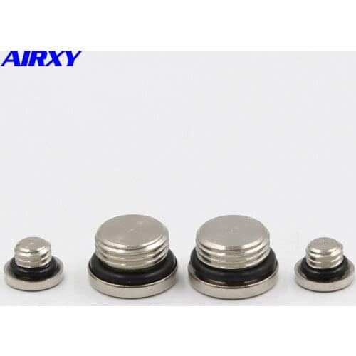 10pcs copper inner hexagon ED seal ring screw plug seal hexagonal plug with sealing ring plug pneumatic plug M5 1/4 1/8" 3/8"