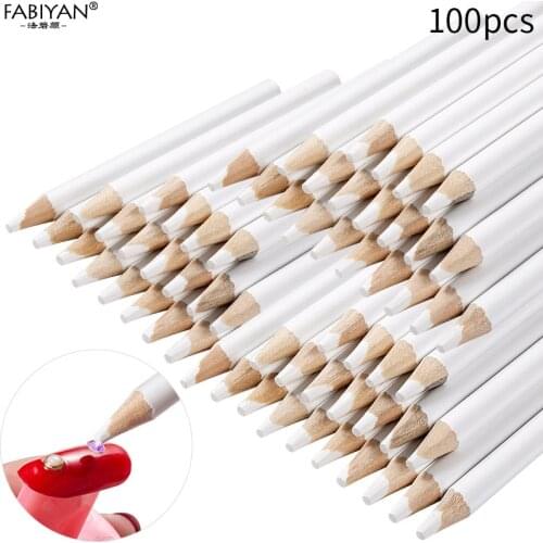 Wax Pen Nail Art Dotting Gems Pencil Wooden Handle Rhinestone Decorations Picker Point Drill Manicure Tool Set 10/30/50/100Pcs