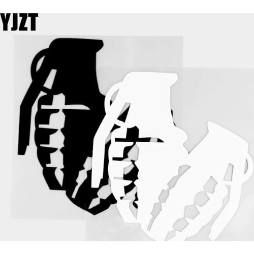 YJZT 15.2×12.6CM Exquisite Vinyl Decal Bumper Rear Window Glass Decoration Classic Weapon Car Sticker Black / Silver 20C-0445