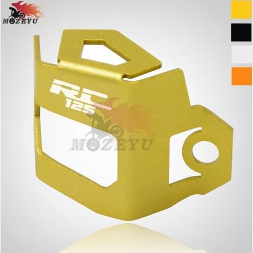 For RC 125 Motorcycle CNC Rear Brake Fluid Reservoir Guard Cover Protect rc 125