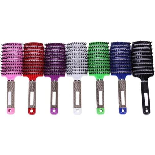 Women Hair Comb Brush Scalp Massage Comb Bristle Nylon Hairbrush anti-Detangle Wet Curly Comb Hair Hairdressing Styling Tools