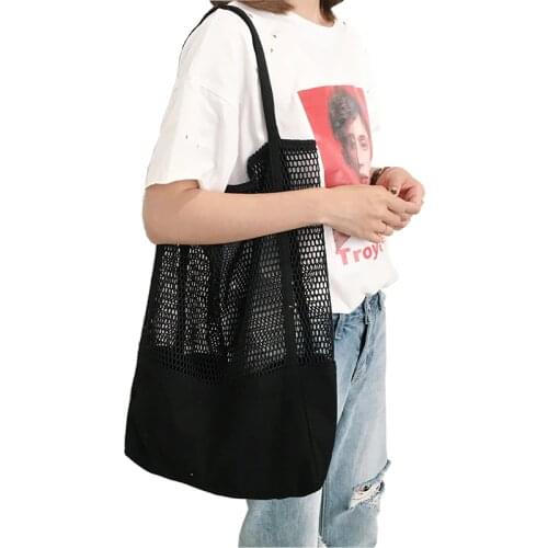 Fruit Shopping Bag Storage ultra reusable grocery bags Tote Canvas Net Fabric Bag Bolsa compra plegable