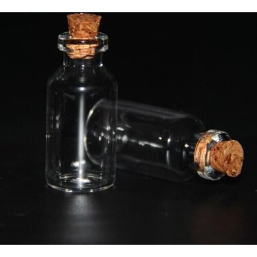 20pcs 18*40mm 5ml Hot Fashion Small Glass jars Cute Mini Wishing Cork Stopper Glass Bottles Vials Jars Containers