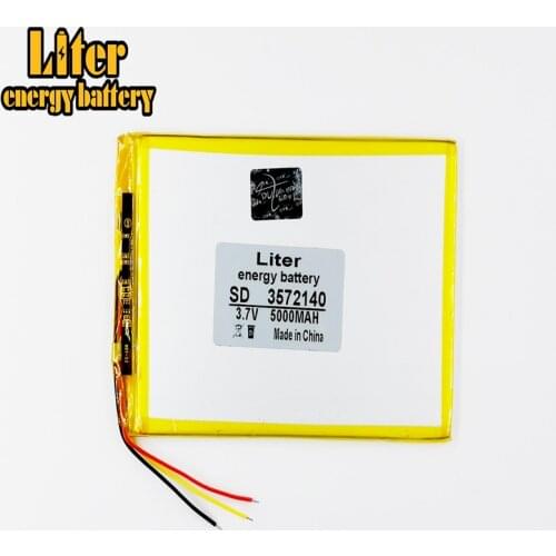 3 line 3.7V 5000mAH 3572140 (polymer lithium ion battery ) for tablet pc