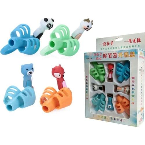 5Pcs/Set Pencil Grips For Children Pencil Holder Writing Aid Trainer Ergonomic Training Pen Grip Posture Correction Tool for Kid