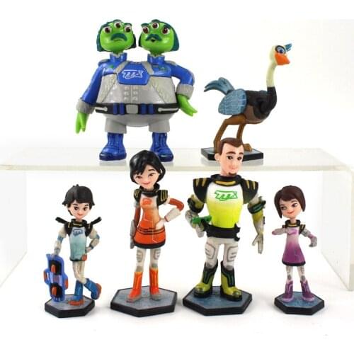 6pcs/Lot Miles from Tomorrowland Figures Loretta Callisto Leo Phoebe M.E.R.C Ostrich Watson Admiral Crick Model Toys