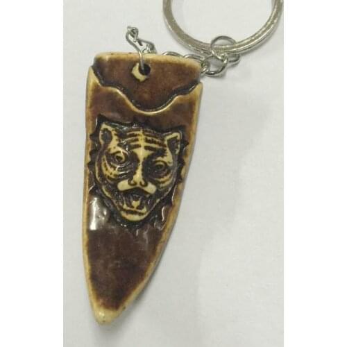 Free Shipping 9 pcs Tibetan gothic tiger carved Amulet Totem biker Keychains