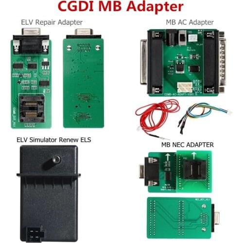 CGDI for-Mercedes for-Benz Origianl Adapter MB AC Adapter ELV Repair ELV Simulator Renew ESL NEC Adapter MB Key Programmer