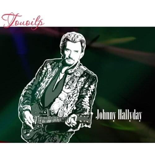 Johnny hallyday 5d diy Diamond embroidery full round DIY 5D Diamond painting Cross Stitch Mosaic Pasting images diamond puzzle