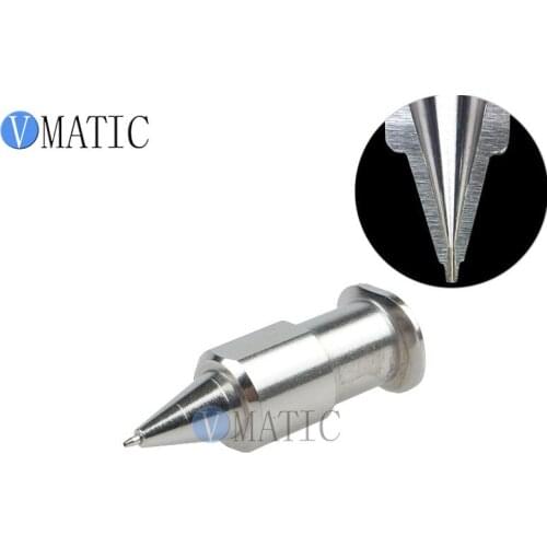 Free Shipping High 1pc Stainless Steel Dia 0.1mm Liquid Glue Needle Tips