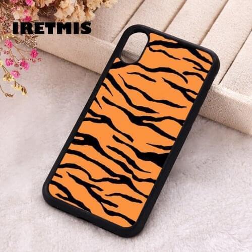 Iretmis 5 5S SE 2020 Phone Cover Case for iPhone 6 6S 7 8 Plus X Xs XR 11 12 Mini Pro Max Rubber Silicone Tiger