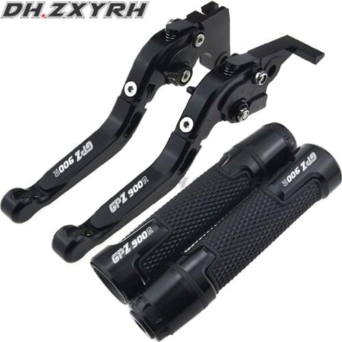 For Kawasaki GPZ900R GPZ 900R 1990-1993 CNC Folding Extendable Motorcycle Brake Clutch Levers Handbar End Grips