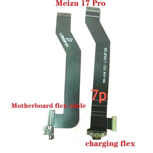 For Meizu 17 Pro USB type C Charger Flex Cable/Microphone USB Charging Port&Main Board Motherboard Connect Flex Cable