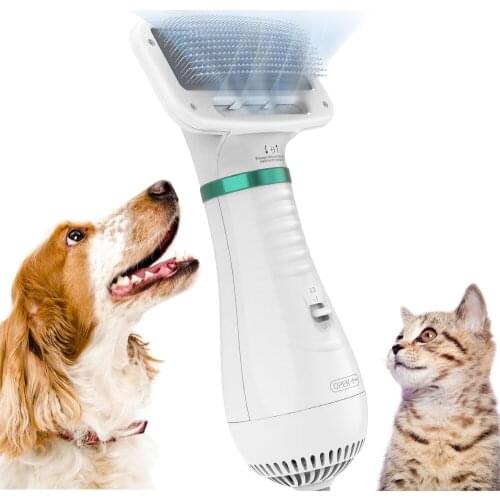 Dadypet Pet Dog Hair Dryers for Cats Comb Pet Grooming Tools Hair Brushes Slicker Brush Adjust Temperature Fur Blower Low Noise