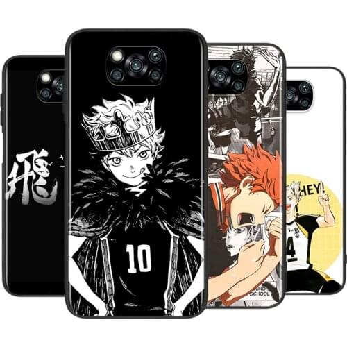 Haikyuu Hinata Attacks For Xiaomi Poco X3 GT NFC M2 X2 F2 F3 C3 M3 F1 Pro Mi Play Mix3 A3 A2 A1 6 Lite Soft Phone Case