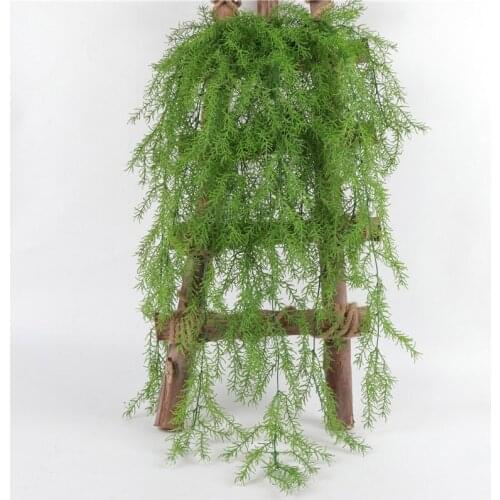 Artificial Green Plants Long Pine Needles Soft Imitation Vine Rattan Home Decoration Accessories Plastic Plant Fake Flowers