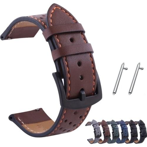 Leather Wrist Band For Amazfit GTR 2 Strap 22mm Watchband For Huami Amazfit GTR2 2e 47mm Pace Stratos 3 2 2s Bracelet