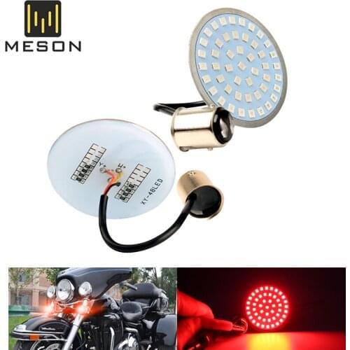Motorcycle Turn Signal Light Bulbs 1157 Full LED For Davidson Touring Electra Glide Road King Sportster Motorcycles White