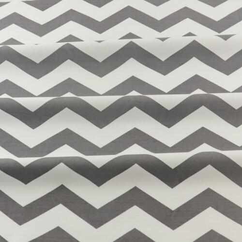 Quilting Patchwork 100% Cotton Fabric Grey Water Waves Designs Sewing Scrapbooking Home Textile Bedding Cloth Decoration Tela