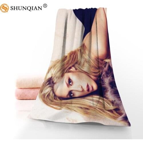 New Custom Shakira Towel Printed Cotton Face/Bath Towels Microfiber Fabric For Kids Men Women Shower Towels