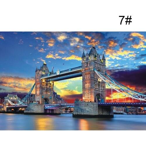 1000 Pcs Adult Childrens Puzzles Landscape Style Toy Learning Intellective Paper Relax and leisurely Games Gift 50x75cm