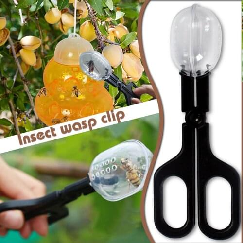 Bee Queen Catcher Colorless Clear Plastic Clip Cage Beekeeping Equipment Tool Insulated Handle Beekeeper Equip Isolation Room