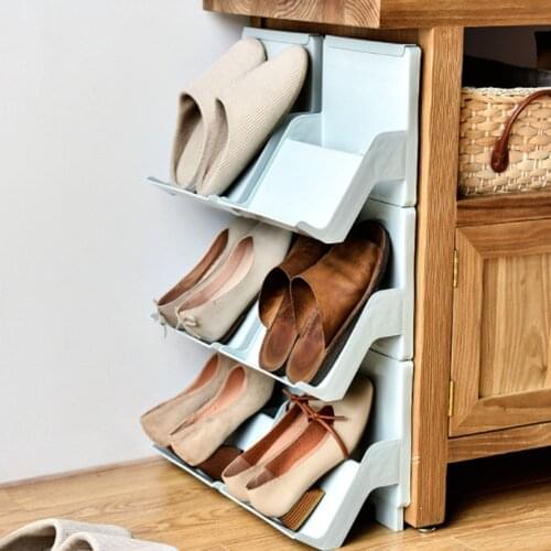 Plastic Shoe Rack Simple Household Multilayer Assembly Dustproof Simple Combined Shoe Storage Rack Storage Rack