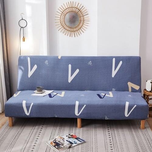 All-inclusive Sofa Cover Without Armrest Sofa Bed Cover Tight Wrap Elastic Protector Slipcover Couch Cover Furniture Cover