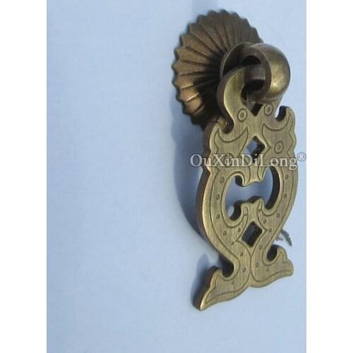 Retro Vintage 10PCS European Brass Furniture Handles Cupboard Wardrobe Dresser Drawer Cabinet Pulls Handles & Knobs