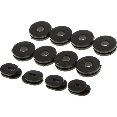 Side Frame Cover Grommets Rubber 12pcs Took Kit Fits for Suzuki GS125 1982 -1994