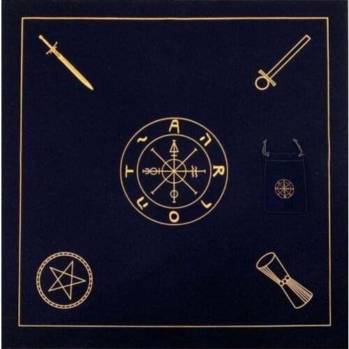 Altar Tarot Cloth Velvet Tarot Cards Tablecloth with Bag Board Game Accessories Drop Shipping