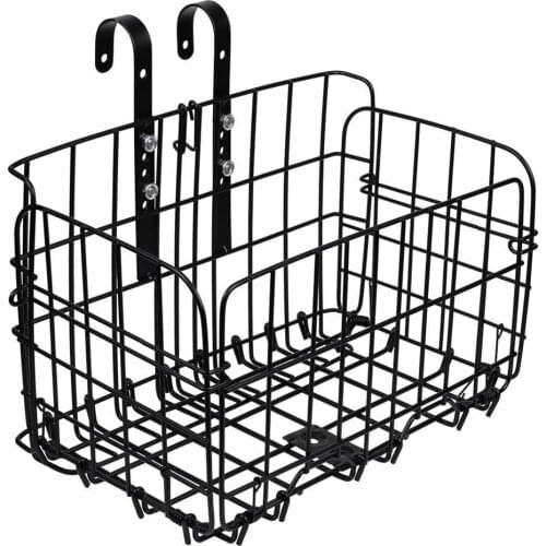 Foldable Bicycle Bike Basket Front Rear Metal Wire Adjustable Storage Carrier
