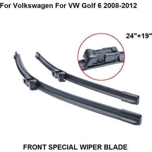 Wipers Blade For Volkswagen For VW Golf VI 6 2008-2012 24''+19'' Car Accessories Auto Rubber Windshield Wiper Prices