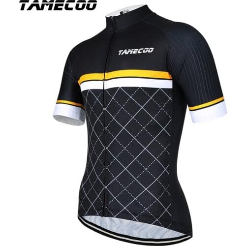 Tamecoo Summer Cycling Jersey Mountain Bike Clothing Quick-dry Racing MTB Bicycle Clothes Lycra Sleeve Cycling Clothing Uniform