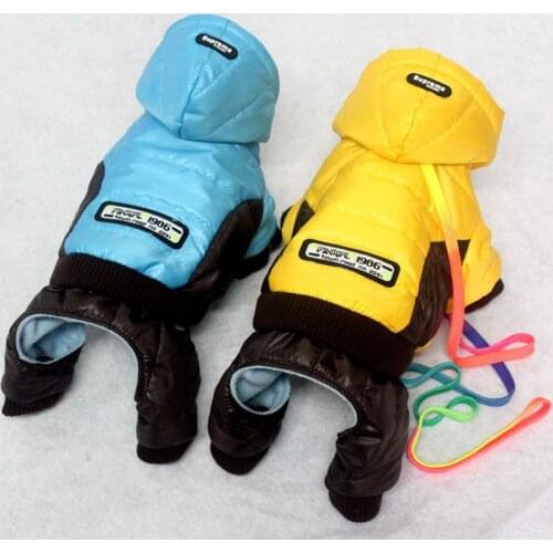 Winter Pet Dog Jumpsuit Dogs Down Thicken Coat Warm Puppy Clothing Cat Jacket For Small Large Dog Golden Retriever Pet Supplies