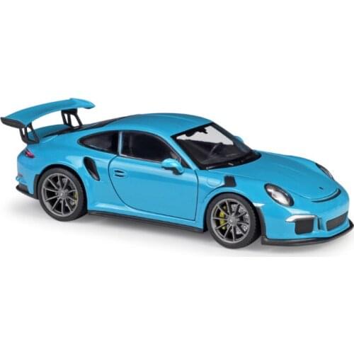 19.5cm DieCast 1:24 Scale Simulator Model Car Alloy 2016 911 GT3 super RS Sports cool Car Model Metal Toy Racing Car For kids