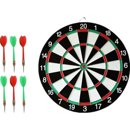 1 Set Dartboard Set Darts Target Outdoor Games Plaything (Assorted Color)