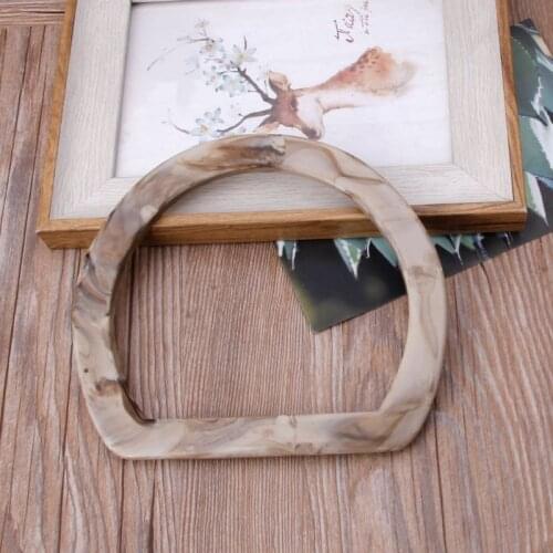 1 x D Shape Resin Bag Handle for Handcrafted Handbag Purse DIY Bags Accessories New Fashion Bag Handles