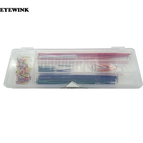 1400pcs/10set U Shape Black And Red Solderless Breadboard Jumper Cable Wire Kit Box for DIY Shield