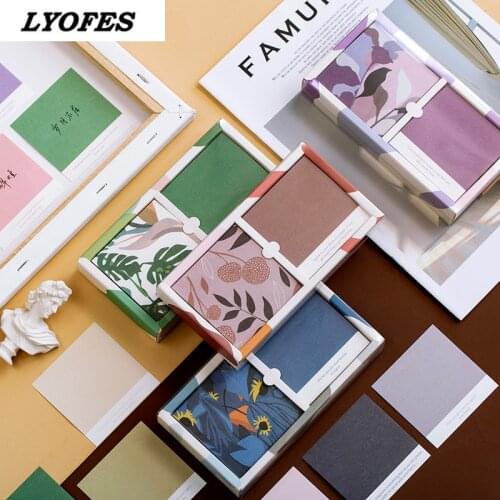 320 Sheets Creative Color Memo Note Pad Message Notepads Paper Square Office Message Paper Stationery Supplies